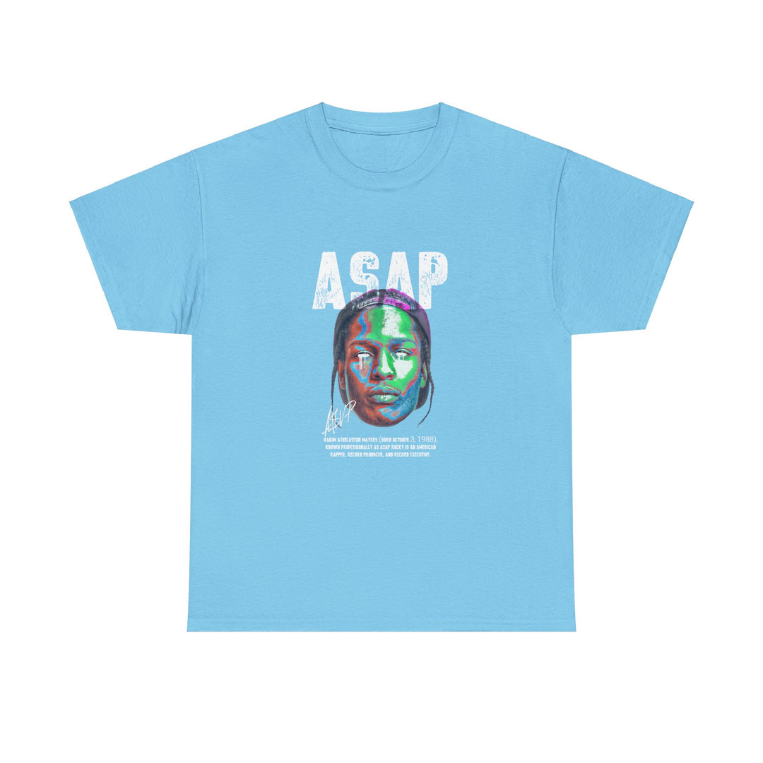 A$AP Rocky Neon Graphic Tee – Bold Streetwear Vibe