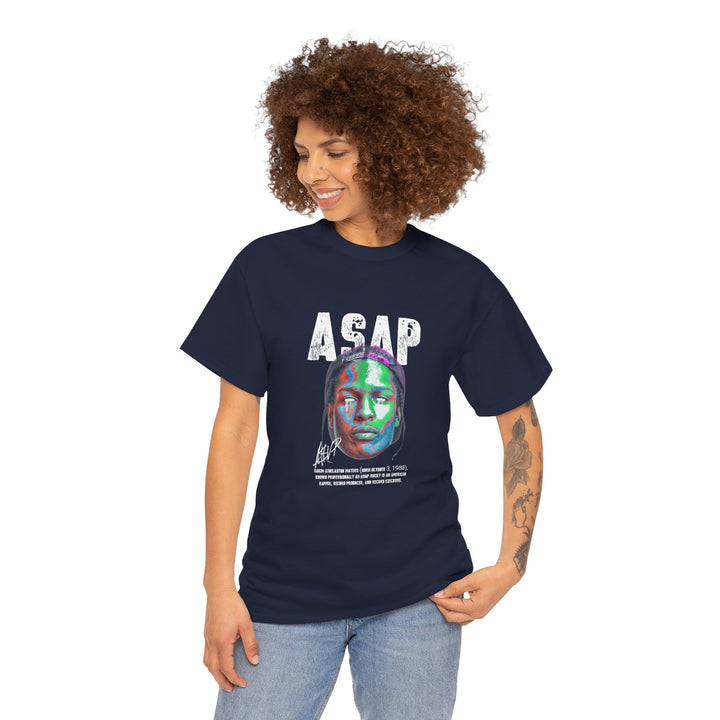 A$AP Rocky Neon Graphic Tee – Bold Streetwear Vibe