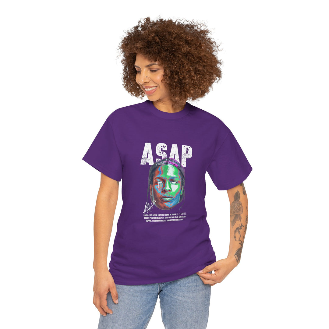 A$AP Rocky Neon Graphic Tee – Bold Streetwear Vibe