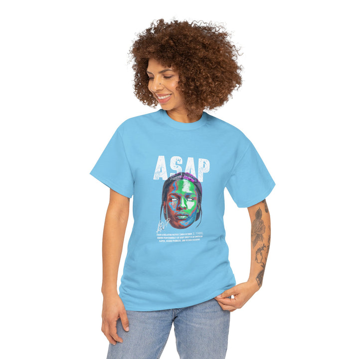 A$AP Rocky Neon Graphic Tee – Bold Streetwear Vibe