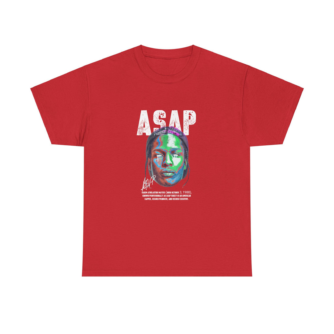 A$AP Rocky Neon Graphic Tee – Bold Streetwear Vibe